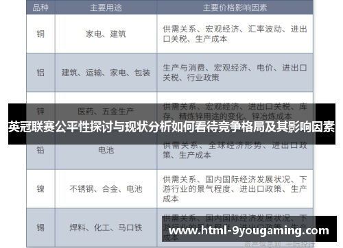 英冠联赛公平性探讨与现状分析如何看待竞争格局及其影响因素